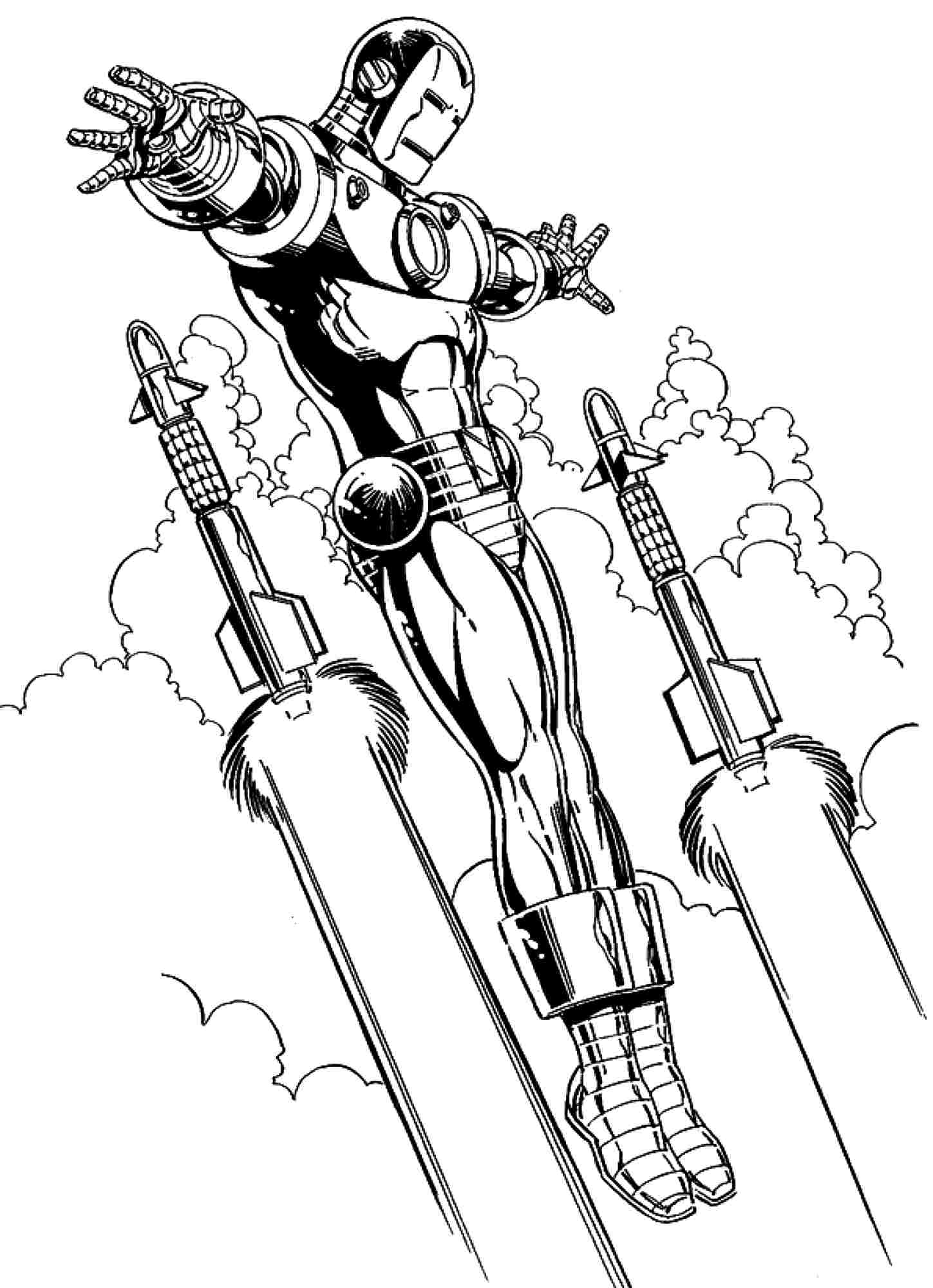 Coloring page: Iron Man (Superheroes) #80599 - Free Printable Coloring Pages