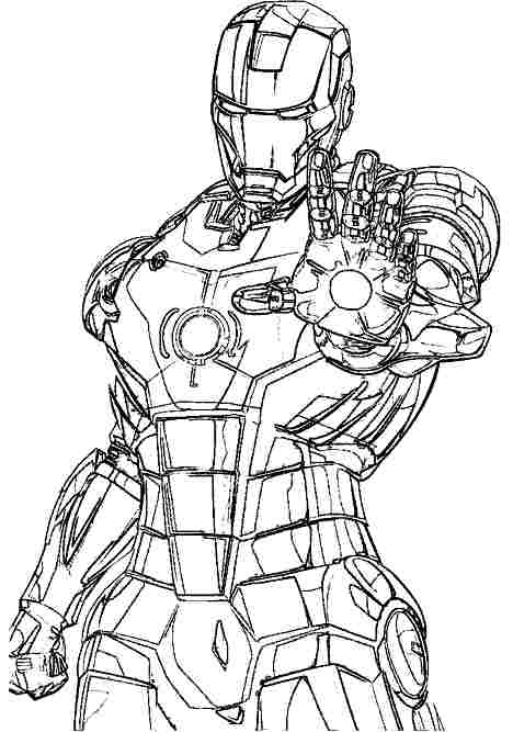 Drawing Iron Man #80605 (Superheroes) – Printable coloring pages