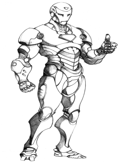 Coloring page: Iron Man (Superheroes) #80607 - Free Printable Coloring Pages