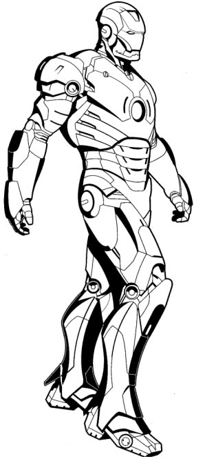 Coloring page: Iron Man (Superheroes) #80608 - Free Printable Coloring Pages