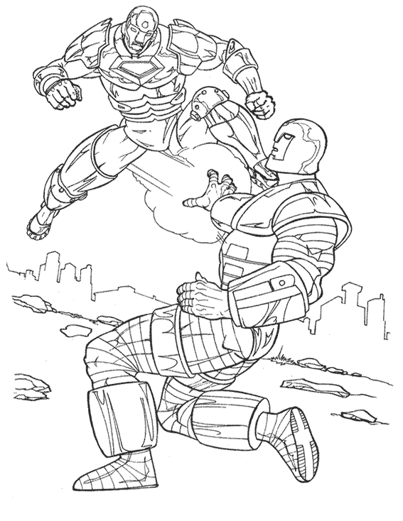 Coloring page: Iron Man (Superheroes) #80610 - Free Printable Coloring Pages
