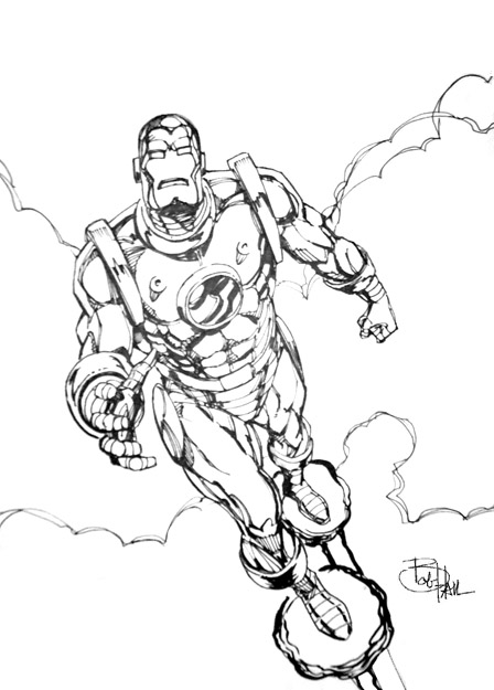 Coloring page: Iron Man (Superheroes) #80615 - Free Printable Coloring Pages