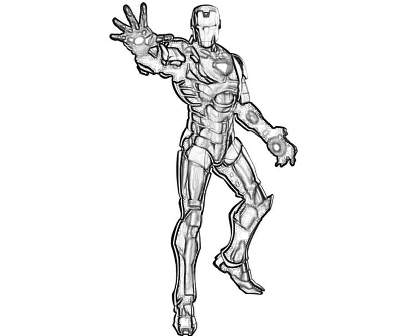 Coloring page: Iron Man (Superheroes) #80617 - Free Printable Coloring Pages