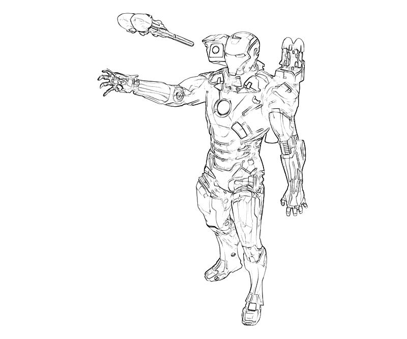 Coloring page: Iron Man (Superheroes) #80622 - Free Printable Coloring Pages