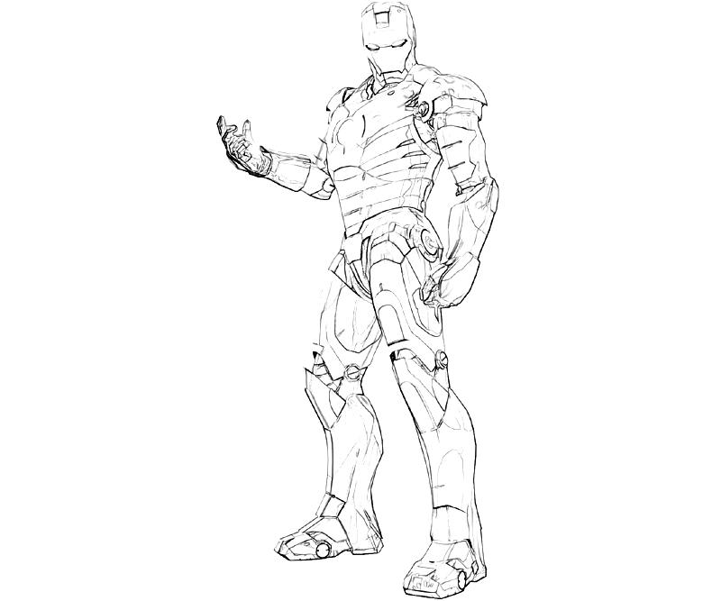 Coloring page: Iron Man (Superheroes) #80625 - Free Printable Coloring Pages