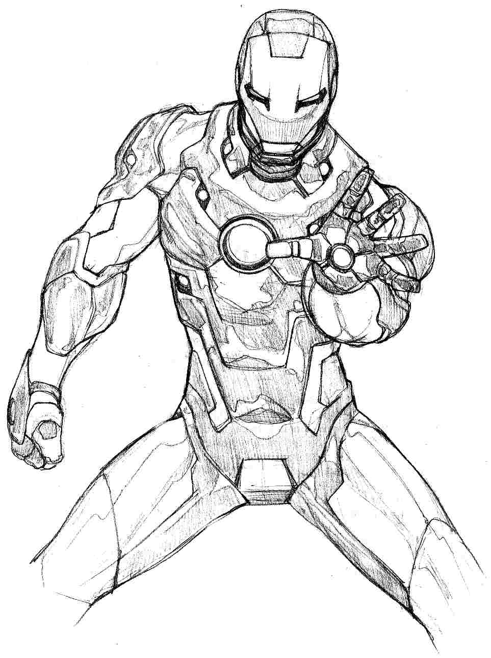 Coloring page: Iron Man (Superheroes) #80627 - Free Printable Coloring Pages