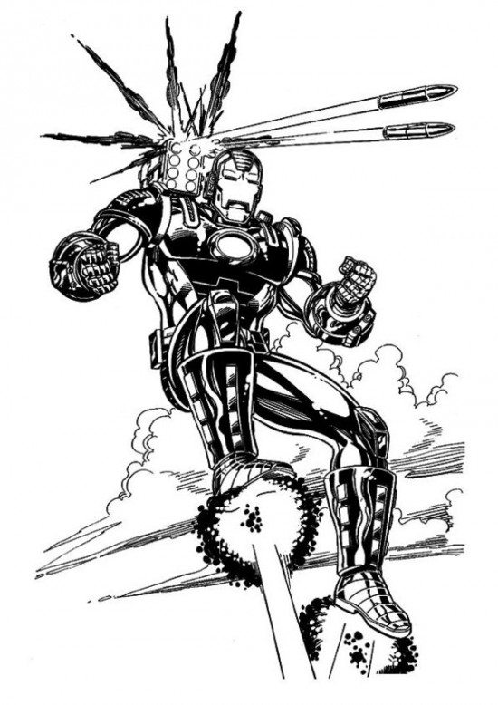 Coloring page: Iron Man (Superheroes) #80635 - Free Printable Coloring Pages