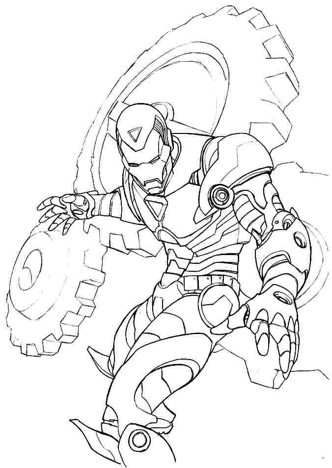 Coloring page: Iron Man (Superheroes) #80652 - Free Printable Coloring Pages
