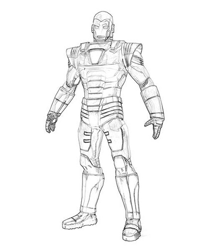Coloring page: Iron Man (Superheroes) #80656 - Free Printable Coloring Pages