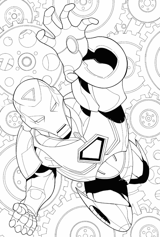 Coloring page: Iron Man (Superheroes) #80662 - Free Printable Coloring Pages