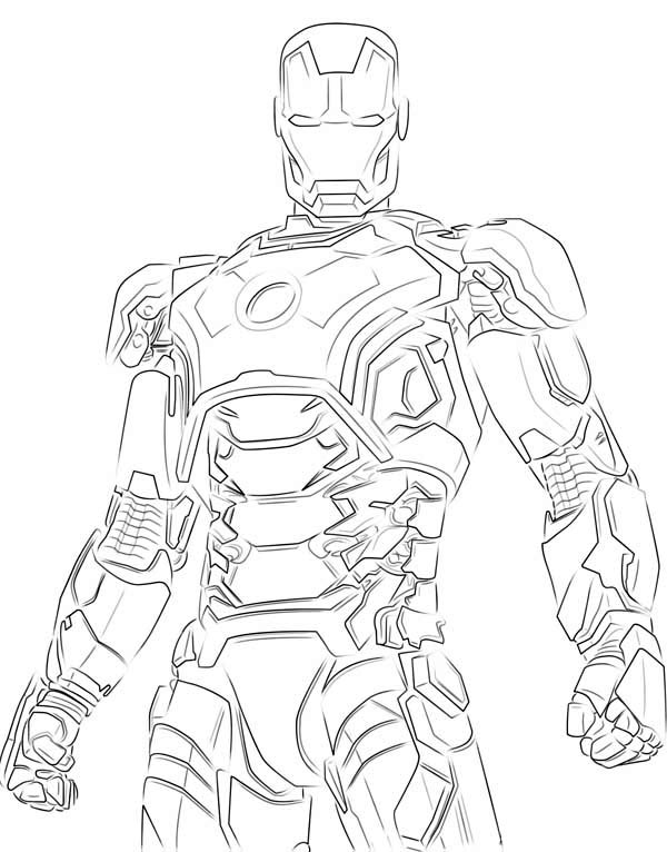 Coloring page: Iron Man (Superheroes) #80696 - Free Printable Coloring Pages