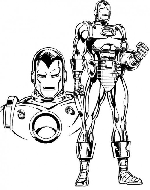 Coloring page: Iron Man (Superheroes) #80703 - Free Printable Coloring Pages
