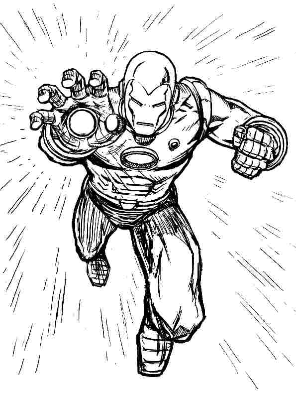 Coloring page: Iron Man (Superheroes) #80710 - Free Printable Coloring Pages