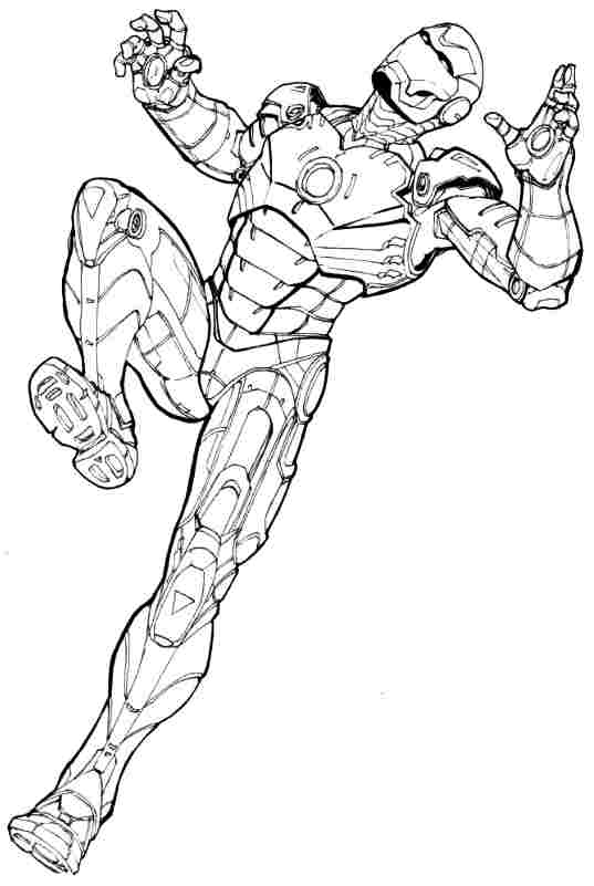Drawing Iron Man #80717 (Superheroes) – Printable coloring pages
