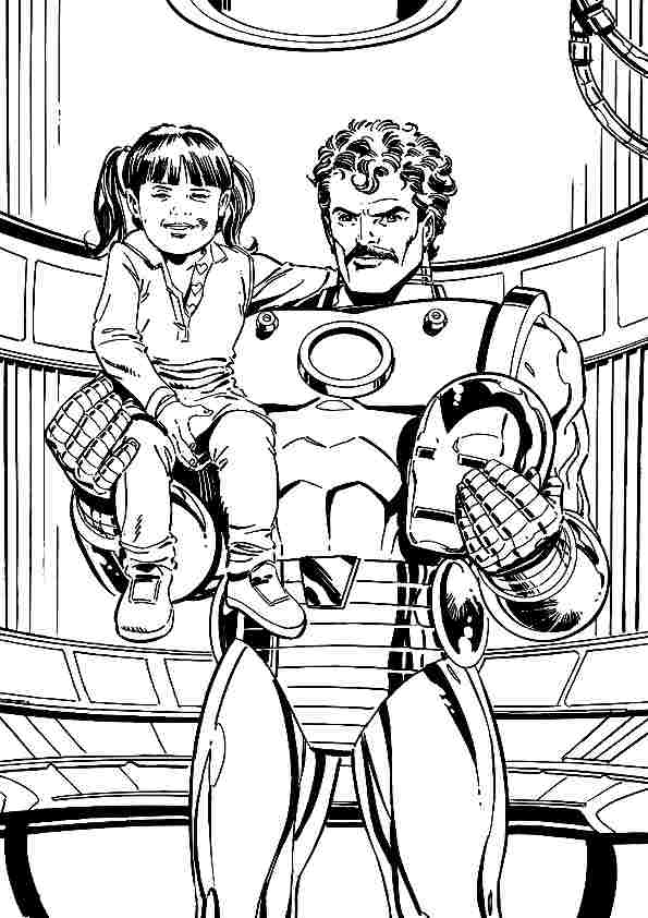 Coloring page: Iron Man (Superheroes) #80728 - Free Printable Coloring Pages