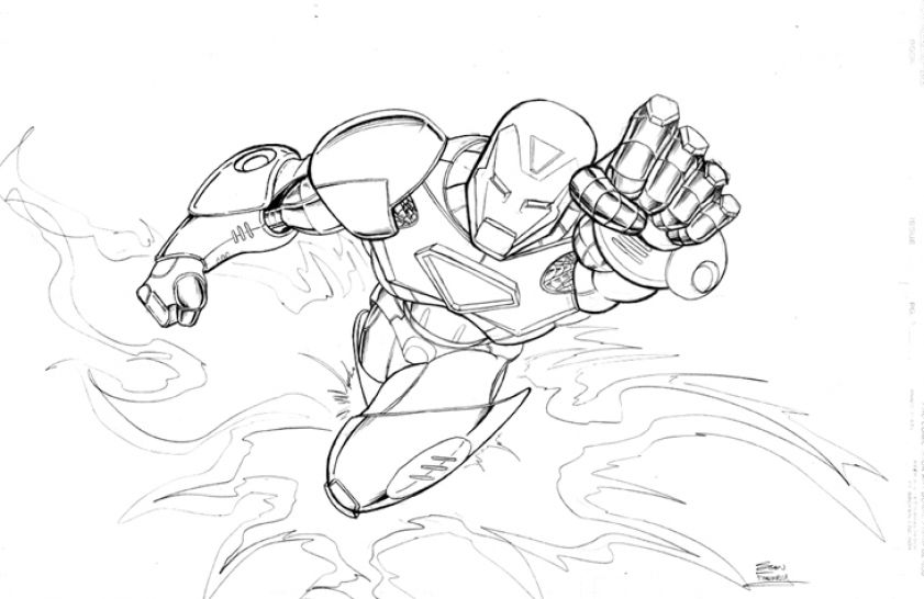 Coloring page: Iron Man (Superheroes) #80763 - Free Printable Coloring Pages