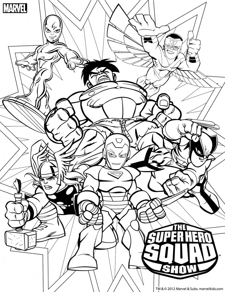 Drawing Marvel Super Heroes #79717 (Superheroes) – Printable coloring pages