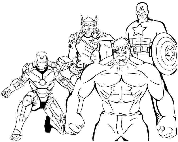 Marvel Superhero Coloring Pages