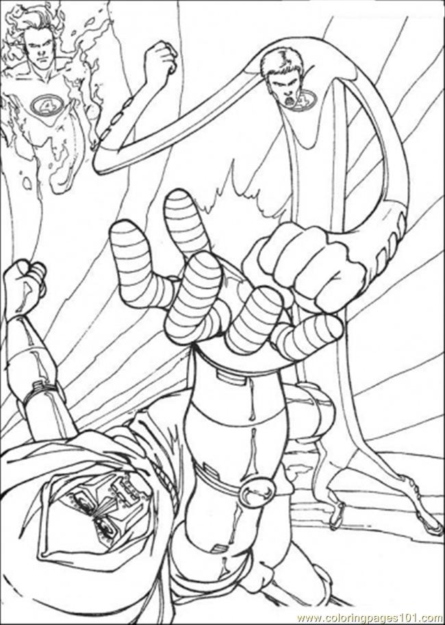 Coloring page: Mr. Fantastic (Superheroes) #84741 - Free Printable Coloring Pages