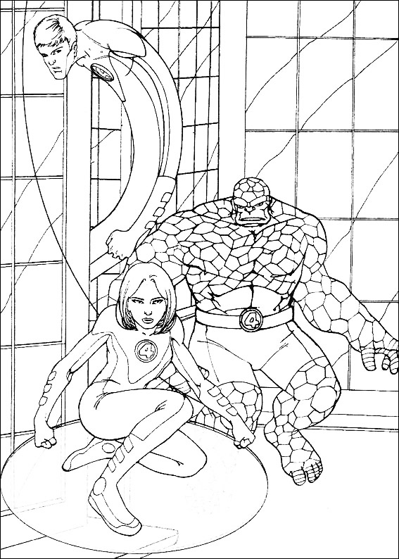 Coloring page: Mr. Fantastic (Superheroes) #84742 - Free Printable Coloring Pages