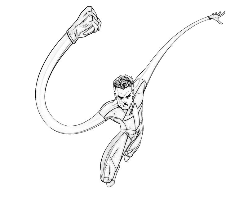 Coloring page: Mr. Fantastic (Superheroes) #84773 - Free Printable Coloring Pages