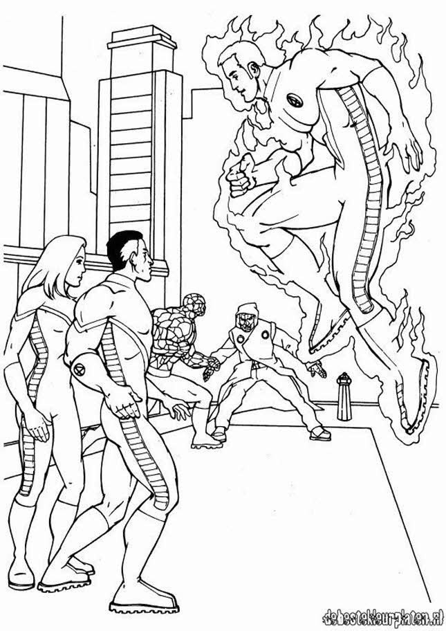 Coloring page: Mr. Fantastic (Superheroes) #84788 - Free Printable Coloring Pages