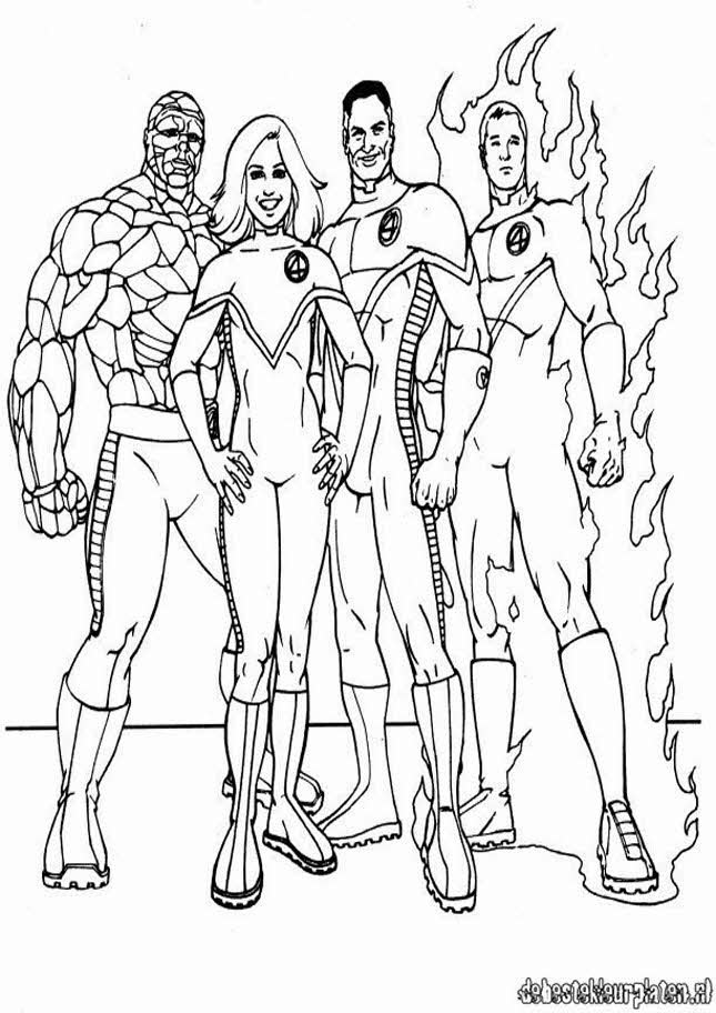 Drawings Mr. Fantastic (Superheroes) – Printable coloring pages