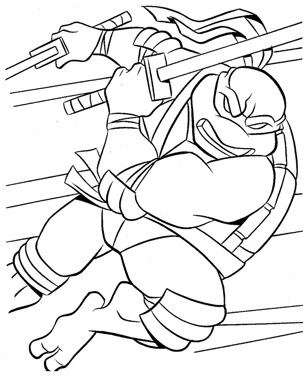 Coloring page: Ninja Turtles (Superheroes) #75355 - Free Printable Coloring Pages