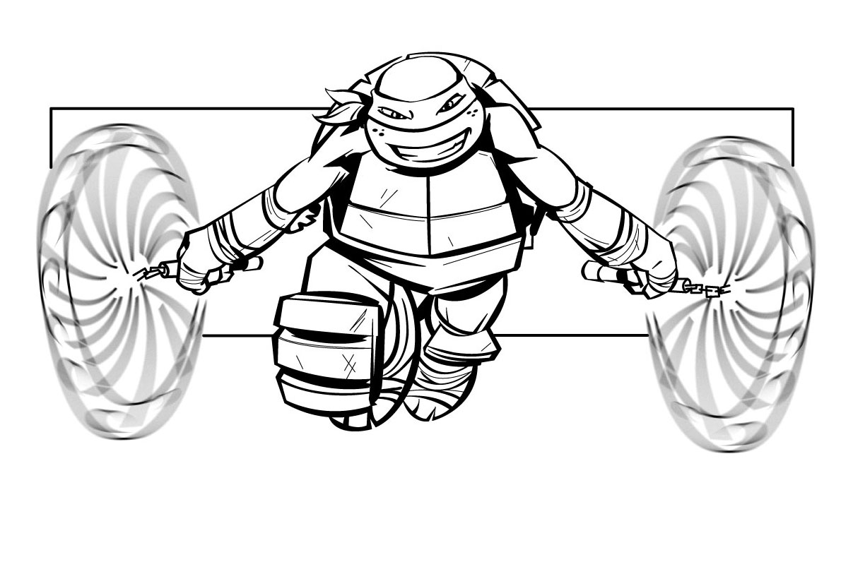 Coloring page: Ninja Turtles (Superheroes) #75368 - Free Printable Coloring Pages