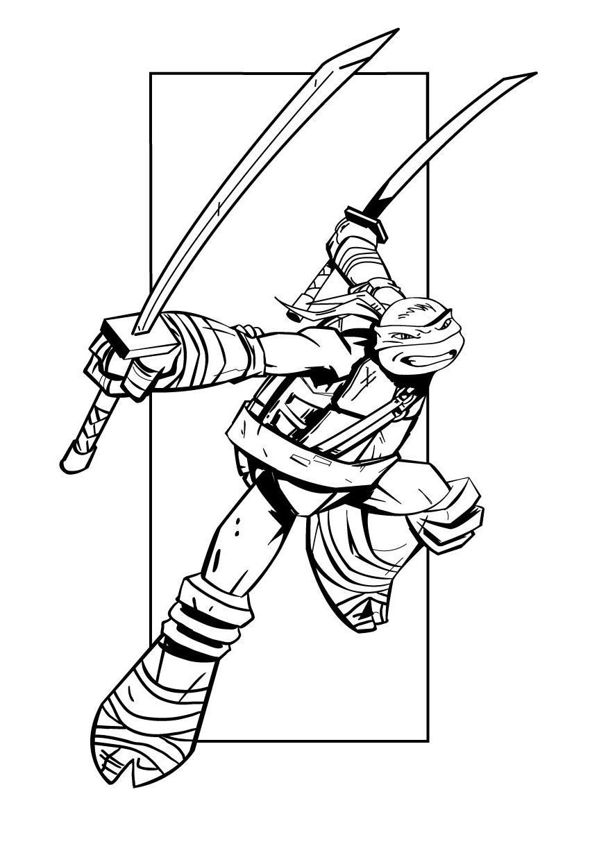Coloring page: Ninja Turtles (Superheroes) #75369 - Free Printable Coloring Pages