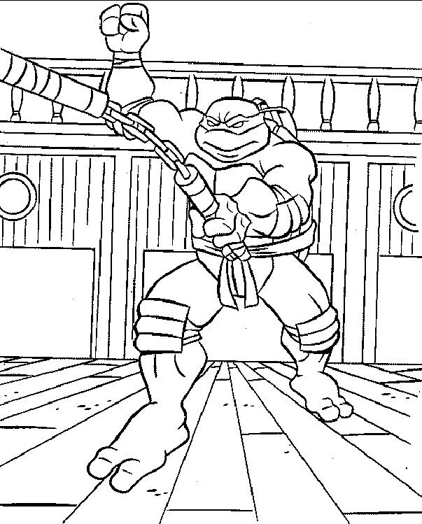 Coloring page: Ninja Turtles (Superheroes) #75374 - Free Printable Coloring Pages