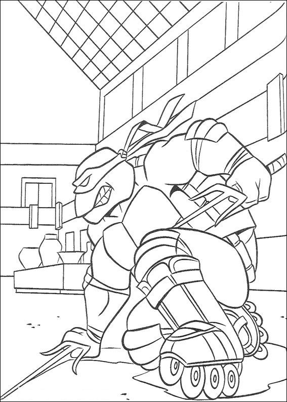 Coloring page: Ninja Turtles (Superheroes) #75375 - Free Printable Coloring Pages