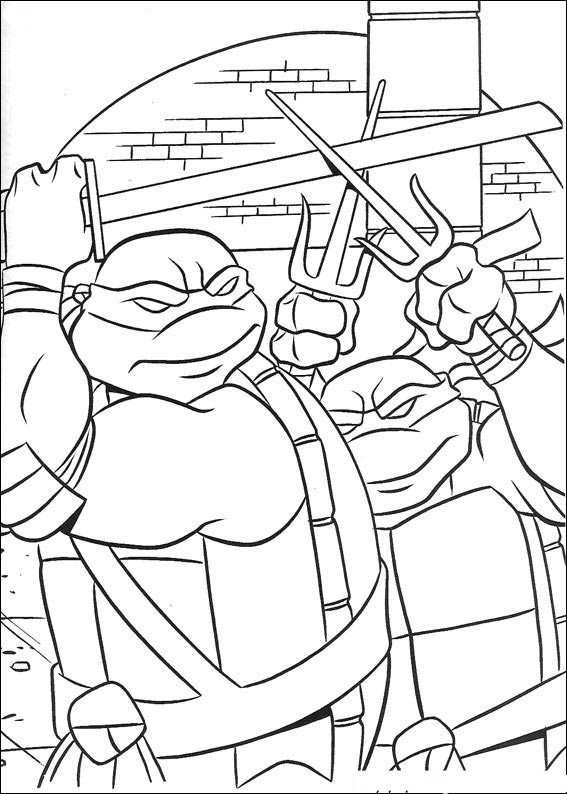 Coloring page: Ninja Turtles (Superheroes) #75381 - Free Printable Coloring Pages