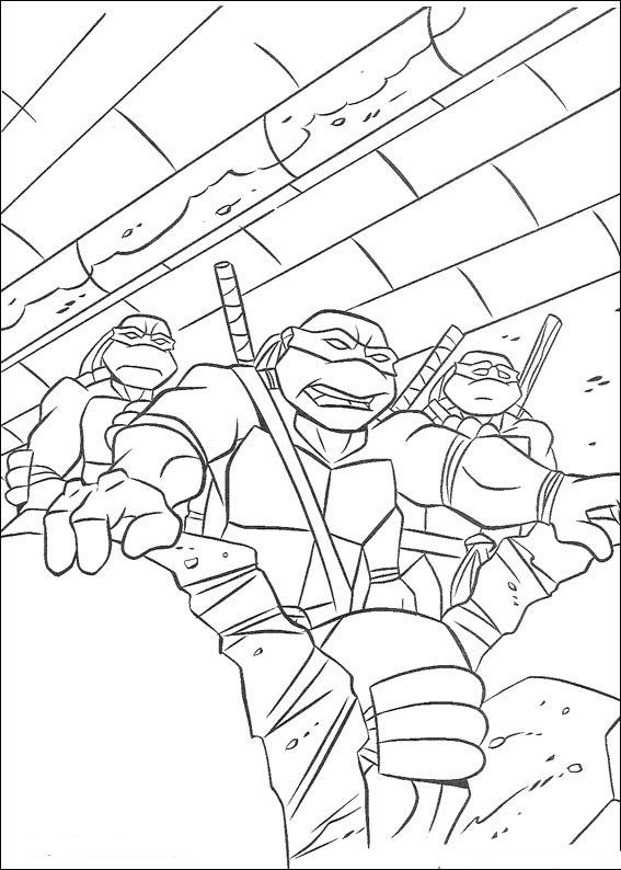 Coloring page: Ninja Turtles (Superheroes) #75382 - Free Printable Coloring Pages