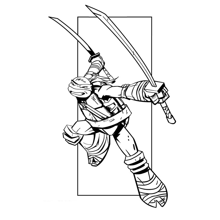 Coloring page: Ninja Turtles (Superheroes) #75386 - Free Printable Coloring Pages