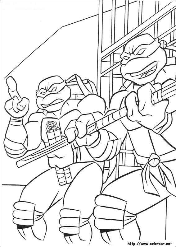 Coloring page: Ninja Turtles (Superheroes) #75390 - Free Printable Coloring Pages