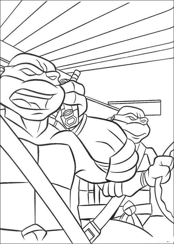 Coloring page: Ninja Turtles (Superheroes) #75398 - Free Printable Coloring Pages