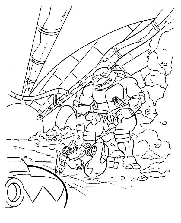 Coloring page: Ninja Turtles (Superheroes) #75399 - Free Printable Coloring Pages