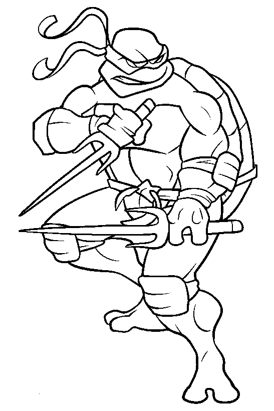 Coloring page: Ninja Turtles (Superheroes) #75412 - Free Printable Coloring Pages