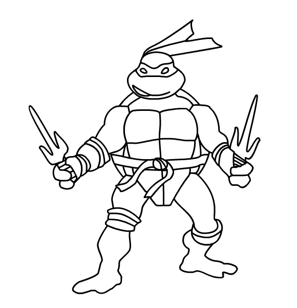 30 Desenhos das Tartarugas Ninja para Pintar/Colorir  Turtle coloring  pages, Ninja turtle coloring pages, Superhero coloring pages