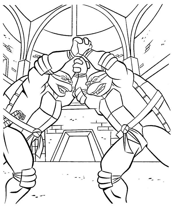 Coloring page: Ninja Turtles (Superheroes) #75421 - Free Printable Coloring Pages