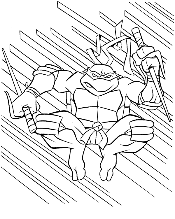 Coloring page: Ninja Turtles (Superheroes) #75427 - Free Printable Coloring Pages