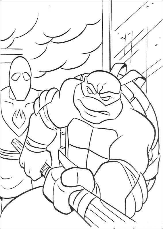 Coloring page: Ninja Turtles (Superheroes) #75431 - Free Printable Coloring Pages