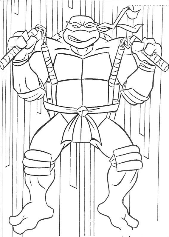 Coloring page: Ninja Turtles (Superheroes) #75442 - Free Printable Coloring Pages