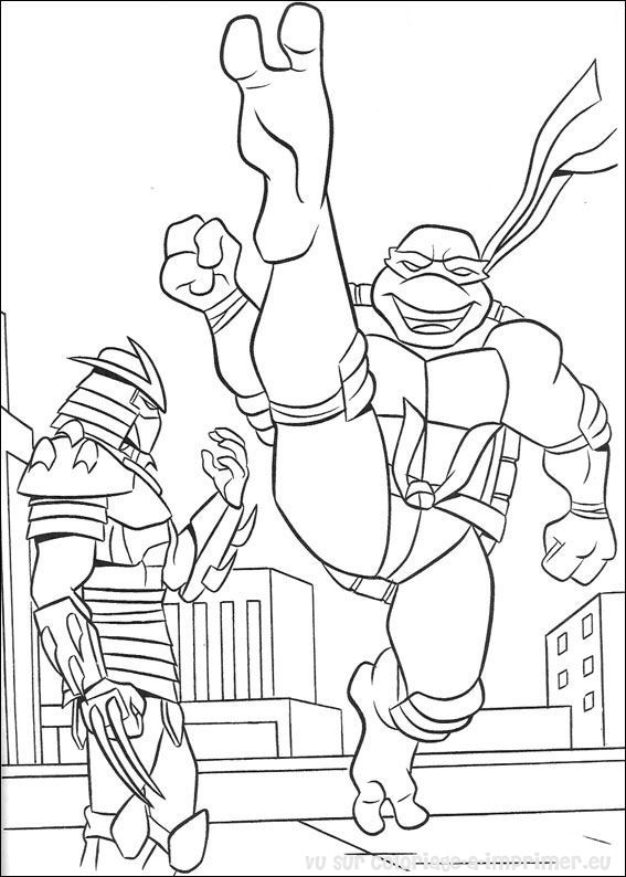 Coloring page: Ninja Turtles (Superheroes) #75476 - Free Printable Coloring Pages