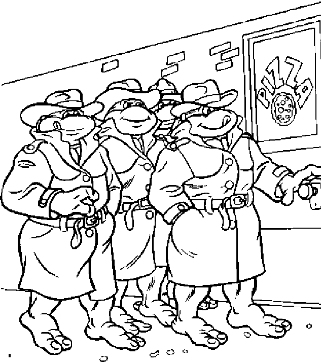 Coloring page: Ninja Turtles (Superheroes) #75477 - Free Printable Coloring Pages