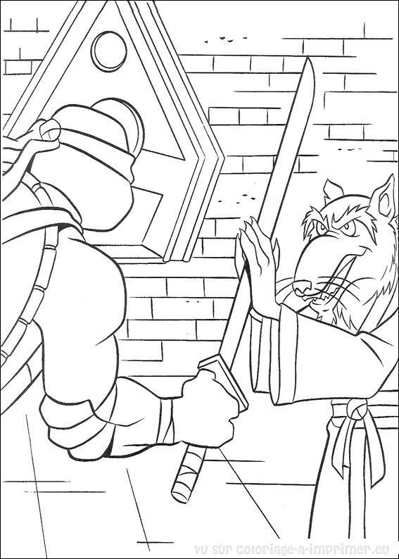 Coloring page: Ninja Turtles (Superheroes) #75500 - Free Printable Coloring Pages