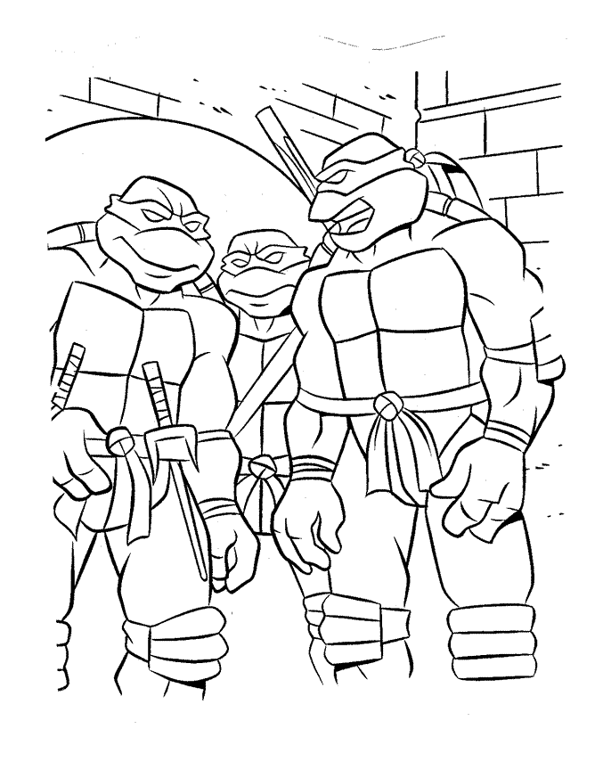 Coloring page: Ninja Turtles (Superheroes) #75513 - Free Printable Coloring Pages