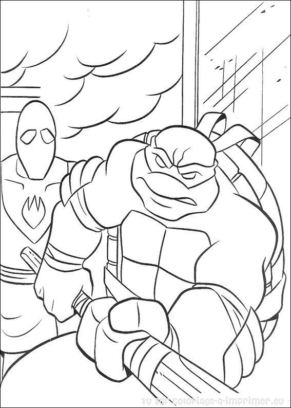 Coloring page: Ninja Turtles (Superheroes) #75523 - Free Printable Coloring Pages