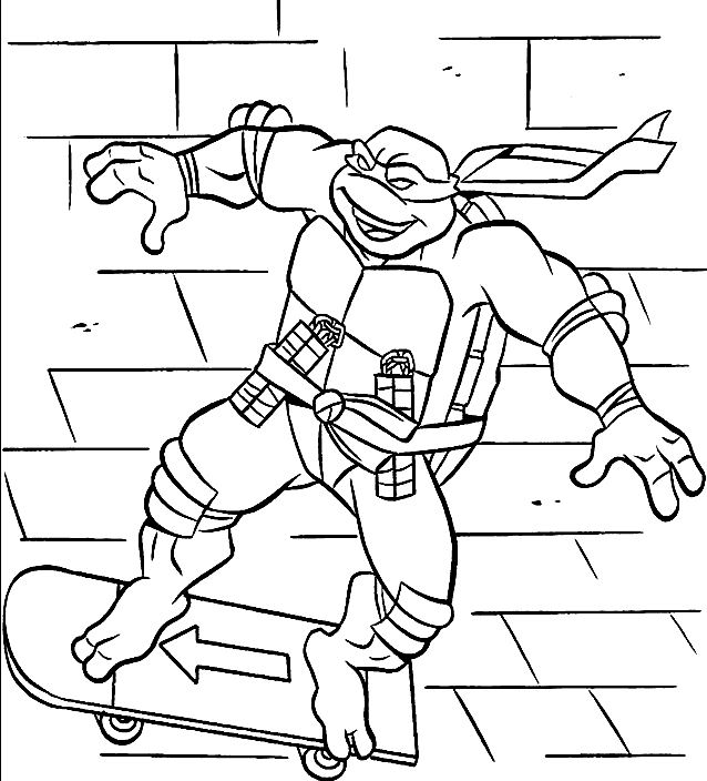 Coloring page: Ninja Turtles (Superheroes) #75529 - Free Printable Coloring Pages